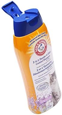 Arm & Hammer 2-in-1 Deodorizing Cat Shampoo, Lavender, 20 Fl Oz, 2-Pack