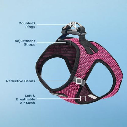 Voyager Step-in Air Dog Vest Harness - Fuchsia 2-Tone, Large
