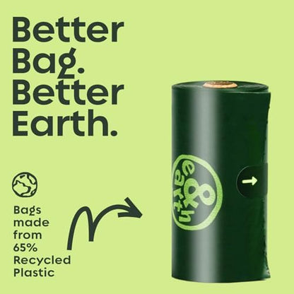 &earth Poop Bags for Dogs, Leak-Proof, Extra Thick, Fig-Scented Waste Bag Refill Rolls, 9x13 Inch, 120 Count