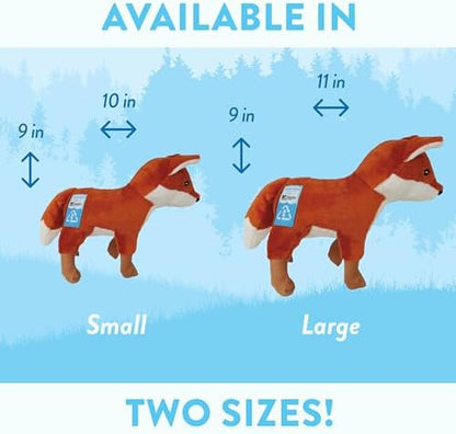Spunky Pup Clean Earth Plush Fox | Made from 100% Recycled Water Bottles | Large