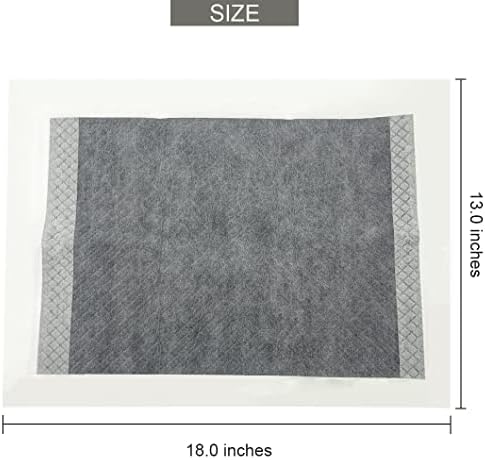 100 Pcs Rabbit Pee Pads,Puppy Potty Training Pad Small Animals Super Absorbent Disposable Cage Liners Bamboo Charcoal Quick-Dry Mats for Rabbits Hedgehogs Chinchillas Cats Dogs(13x18In)