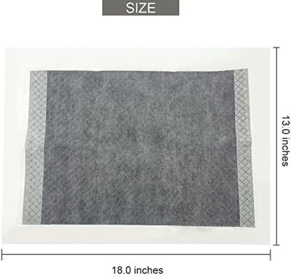 100 Pcs Rabbit Pee Pads,Puppy Potty Training Pad Small Animals Super Absorbent Disposable Cage Liners Bamboo Charcoal Quick-Dry Mats for Rabbits Hedgehogs Chinchillas Cats Dogs(13x18In)