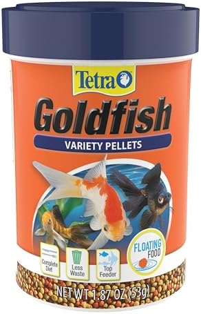 Tetra Goldfish Variety Pellets Fish Food, 1.87 oz