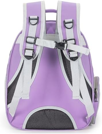 Cat Backpack Carrier Bubble Carrying Bag (Purple)
