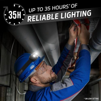 Energizer LED Headlamp PRO (2-Pack), IPX4 Water Resistant Head Light