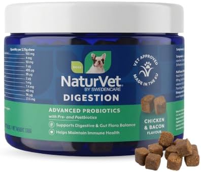 NaturVet Advanced Probiotics & Enzymes Dog Supplement - 70 Soft Chews
