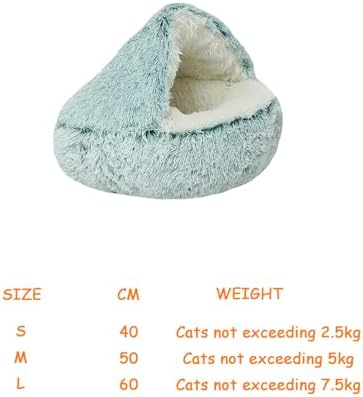 Cat Houses,Cat Beds for Indoor Cats,Cat Sleeping Bag,Small Cat Bed,Cat Condo,Cat Houses & Condos,Winter Warm Shell Semi-Closed Cat Litter Box,Pet Cat Bed,Semi-Enclosed Cat Litter Box