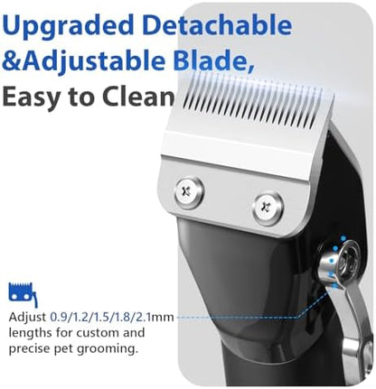 Dog Grooming Kit Dog Clippers for Grooming for Thick Curly Coats