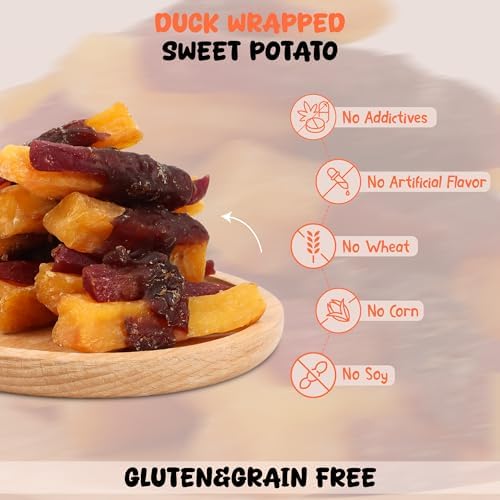 Annika Duck Wrapped Sweet Potato Dog Treats Natural