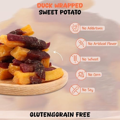 Annika Duck Wrapped Sweet Potato Dog Treats Natural