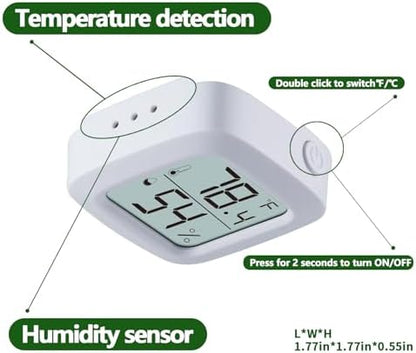 Reptile Thermometer and Hygrometer – Fast Accurate LCD Digital Temp & Humidity Meter for Bearded Dragon Tank Accessories, Lizard, Snake, Turtle, Amphibians, Small Animal Habitat