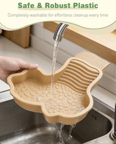 Pawfly Reptile Bathing Pool with Removable Ramp, Reptile Food Dish Feeding Dish, Tortoise Water Dish Water Bowl with Steps, Turtle Bathing Pool Bath Tub Soaking Dish for Gecko Snake Lizard Frog