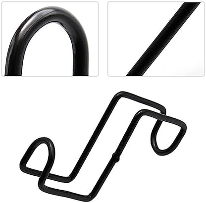 4 Inch Tack Hook Over Rail Bridle Hooks Heavy Duty Horse Water Bucke (2PCS)
