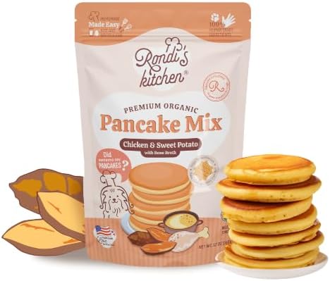 Organic Dog Pancake Mix, Chicken & Sweet Potato, Bone Broth