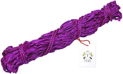 T TEKE Classic Slow hay Feeder hay nets, 40" Length with 2" Holes, Horse Supplies hay Bags for Horses, Goat Feed (Pack of 2)
