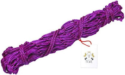 T TEKE Classic Slow hay Feeder hay nets, 40" Length with 2" Holes, Horse Supplies hay Bags for Horses, Goat Feed (Pack of 2)