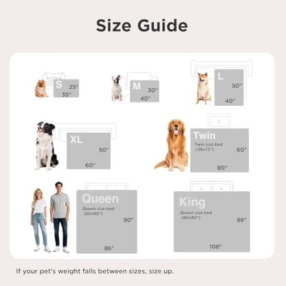 Bedsure ComfyFleece™ Waterproof Dog Blankets for Large Dogs,40x50