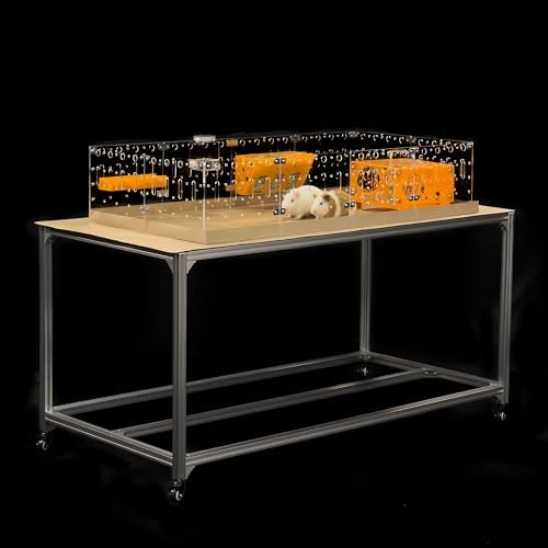 GuineaLoft™ Model-A Acrylic Guinea Pig Cage - Large 4x2ft Expandable C&C