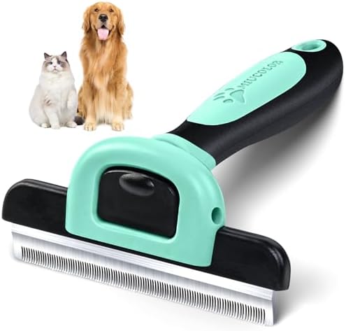 MIU COLOR Pet Grooming Brush, Deshedding Tool for Dogs & Cats, Spring Green