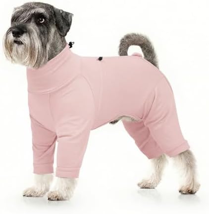 Adjustable Recovery Suit for Small Dogs, Dog Pajamas, Pink, S