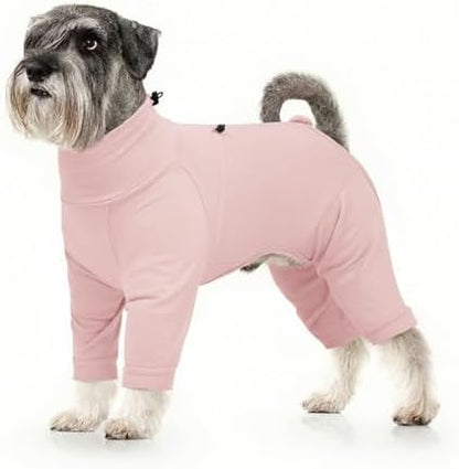 Adjustable Recovery Suit for Small Dogs, Dog Pajamas, Pink, S