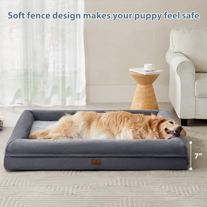 WNPETHOME XL Extra Large Orthopedic for Senior Dog Bed Comfy Sleeping