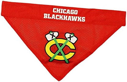 NHL CHICAGO BLACKHAWKS BANDANA for DOGS & CATS, Large/X-Large. - Cute & Stylish Bandana! The Perfect HOCKEY FAN Scarf Bandana, great for Birthdays or any Party!