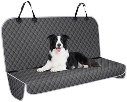 Waterproof Dog Backseat Cover for Cars, Non-Slip Pet Seat Protector,M-Grey