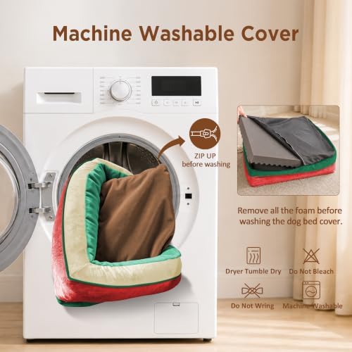 Comfort Expression Orthopedic Dog Bed for Extra Large Dogs with Bolster
