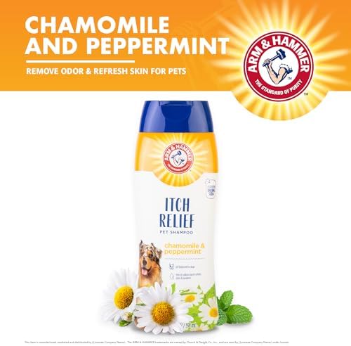 Arm & Hammer Itch Relief Dog Shampoo, Chamomile & Peppermint, 20 Fl Oz