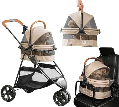 Pet Gear 3-in-1 Travel System View 360 Stroller, Sand Dune