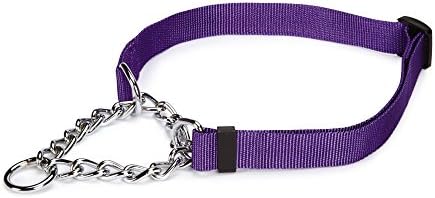 Guardian Gear Adjustable Martingale Choke-Style Dog Collar Purple 16-24 Inch