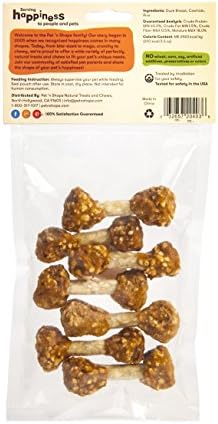 Pet 'n Shape Duck 'n Rice Dumbells - Natural Dog Treats, Duck, 3 Ounce