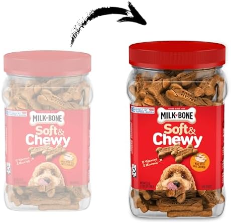 Milk-Bone Soft & Chewy Dog Training Treats, 25 oz Canister