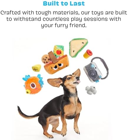 BarkBox Cheese Dog Toy - Toy for Medium Dogs