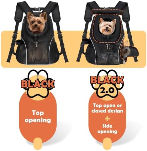WOYYHO Pet Dog Carrier Backpack with Windows, Ventilated Small Dog Backpack