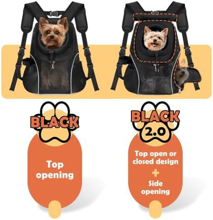 WOYYHO Pet Dog Carrier Backpack with Windows, Ventilated Small Dog Backpack