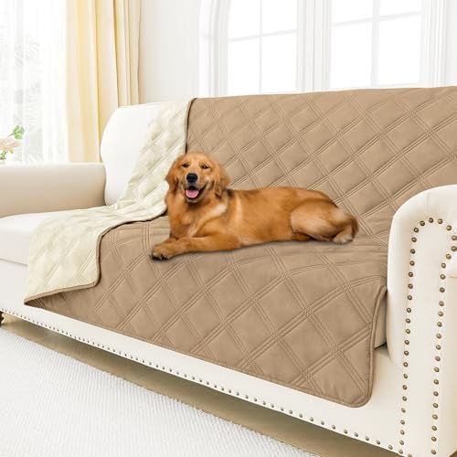 Smiry Waterproof Dog Bed Cover, Reversible Pet Blanket for Sofa Couch