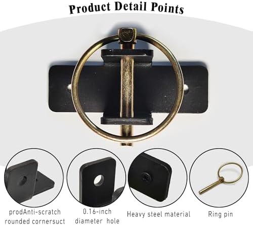 Quick-Release Bucket Hooks, 4-Pack Heavy Duty Bucket Holder Set