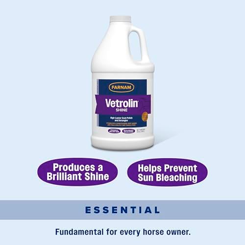 Farnam Vetrolin Shine, High-Luster Coat Polish and Detangler 64 oz.