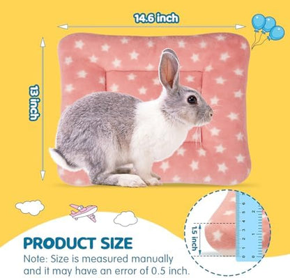 2 Pack Bunny Rabbit Bed - 10 x 13 Inch Upgraded-Thickness Pee Pads Bedding