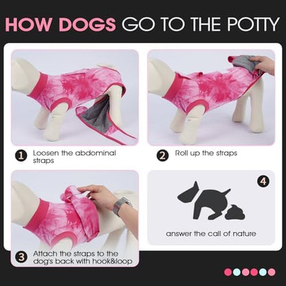 FUAMEY Dog Surgery Suit, Surgical Suit for Dogs, Dog Onesie for Surgery