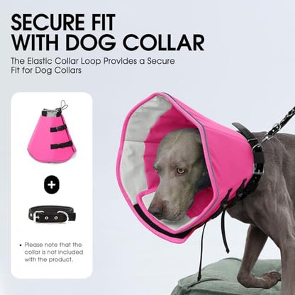 Dog Cones for Medium Dogs, Soft Cone for Dogs to Stop Licking