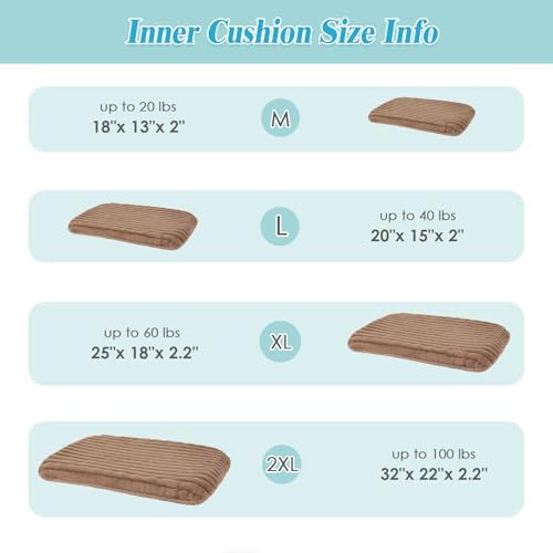 Orthopedic Dog Bed, Washable Soft Furry Dog Beds Large Sized Dog