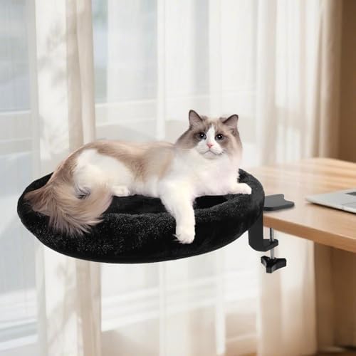 Cat Desk Bed for Home Office Cat Nest Desk Hammock for Indoor UP to 50LBS