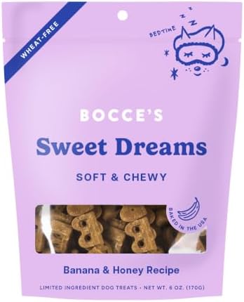Bocce's Bakery Sweet Dreams Soft & Chewy Dog Treats, Banana & Honey (6 oz)