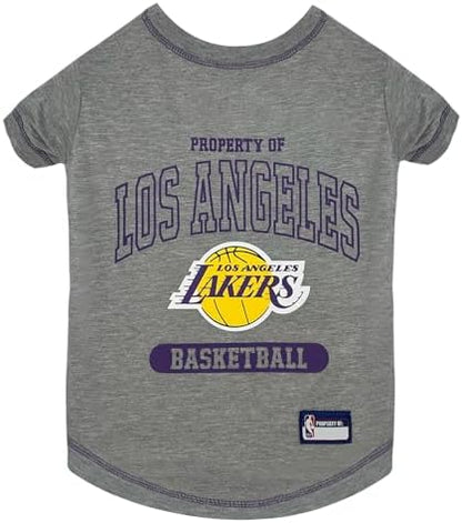 Pets First NBA Licensed Hoodies & T-shirt for Dogs & Cats, Los Angeles Lakers, Large