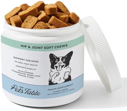 The Pets Table Hip & Joint Soft Chews with Glucosamine, Duck Flavor, 60 Ct