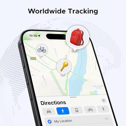 UGREEN FineTrack Air Tracker Tags (iOS Only) 2 Pack, 2-Year Replaceable Battery Bluetooth Tracker Compatible with Apple Find My, Item Finder Smart Tag for Keys, Luggage - [Apple Find My Certified]