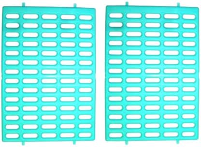 Saguaro Acres Rabbit and Small Animal Cage Resting Mat for Wire Floored Cages 2 Pack (Teal)